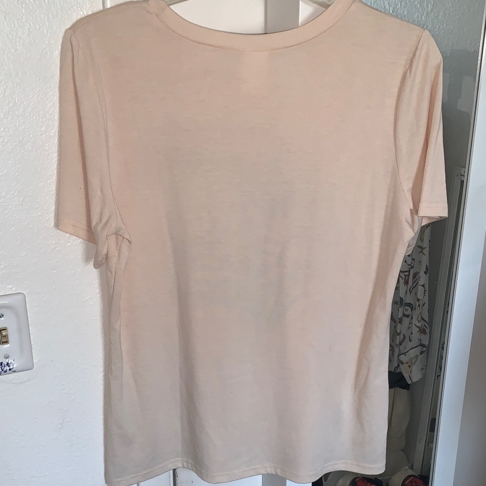 Cream Graphic Tee with Playing Cards and Desert Scene - Picture 5 of 5